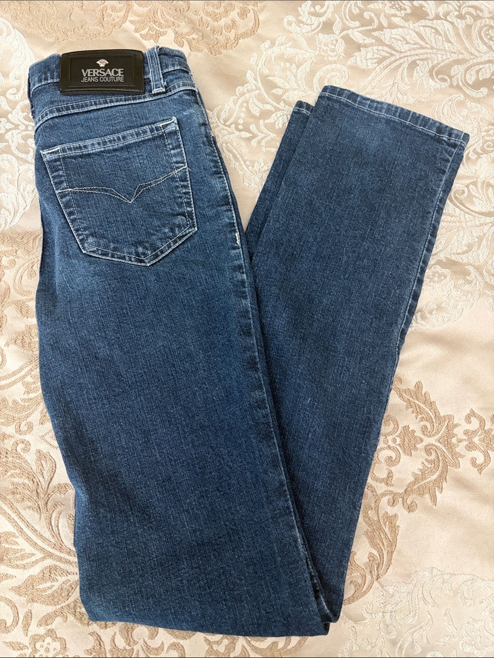 Versace Jeans Couture Dark Indigo Straight-Leg Women's Jeans